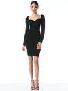 TIVEY RUCHED SWEETHEART NECKLINE DRESS-ALICE + OLIVIA