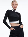 KARIN CROPPED PULLOVER-ALICE + OLIVIA