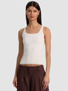 DARYN SCULPTING TANK-SOFT WHITE-ALICE + OLIVIA