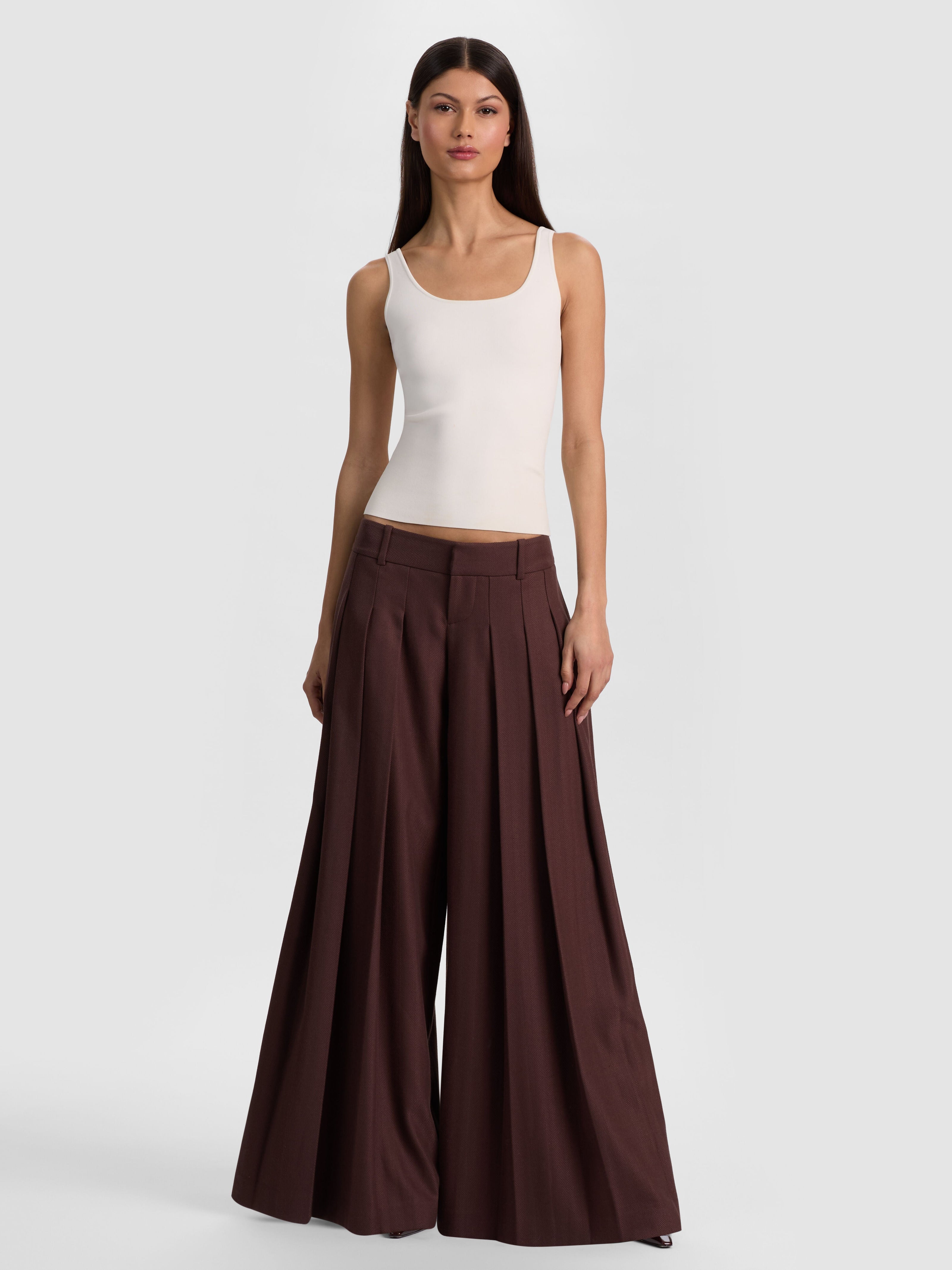 DARYN SCULPTING TANK-SOFT WHITE-ALICE + OLIVIA