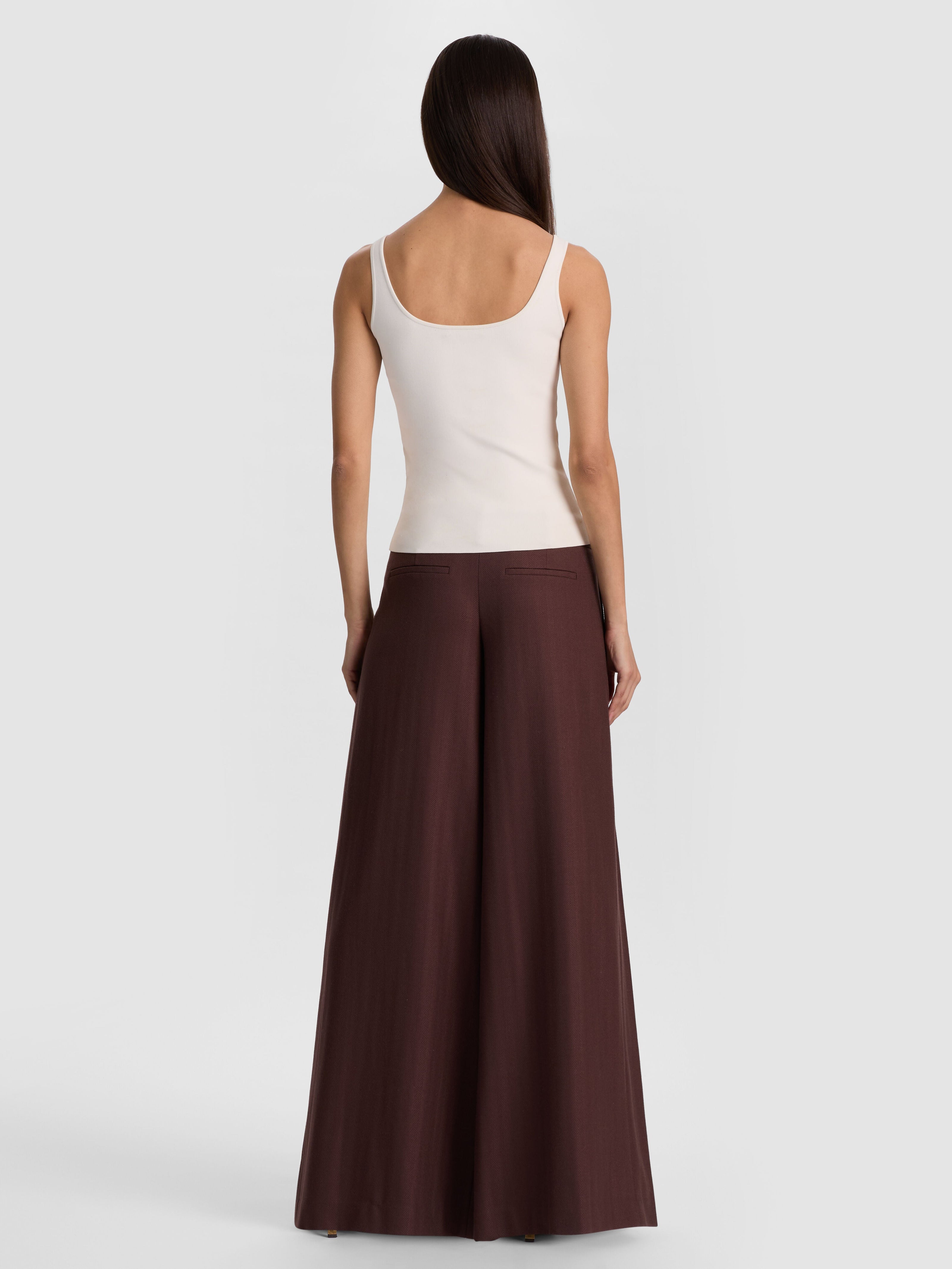 DARYN SCULPTING TANK-SOFT WHITE-ALICE + OLIVIA