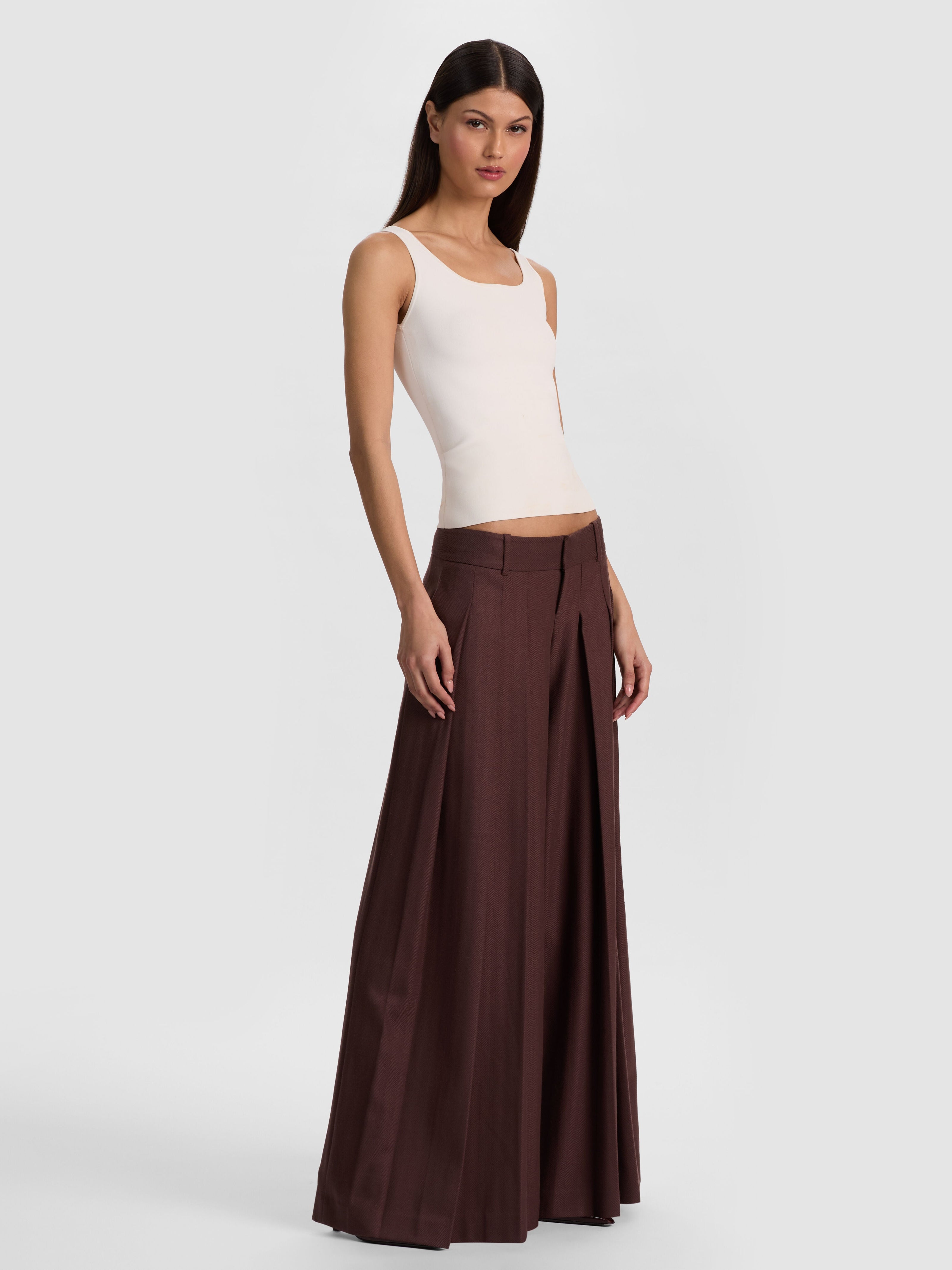 DARYN SCULPTING TANK-SOFT WHITE-ALICE + OLIVIA