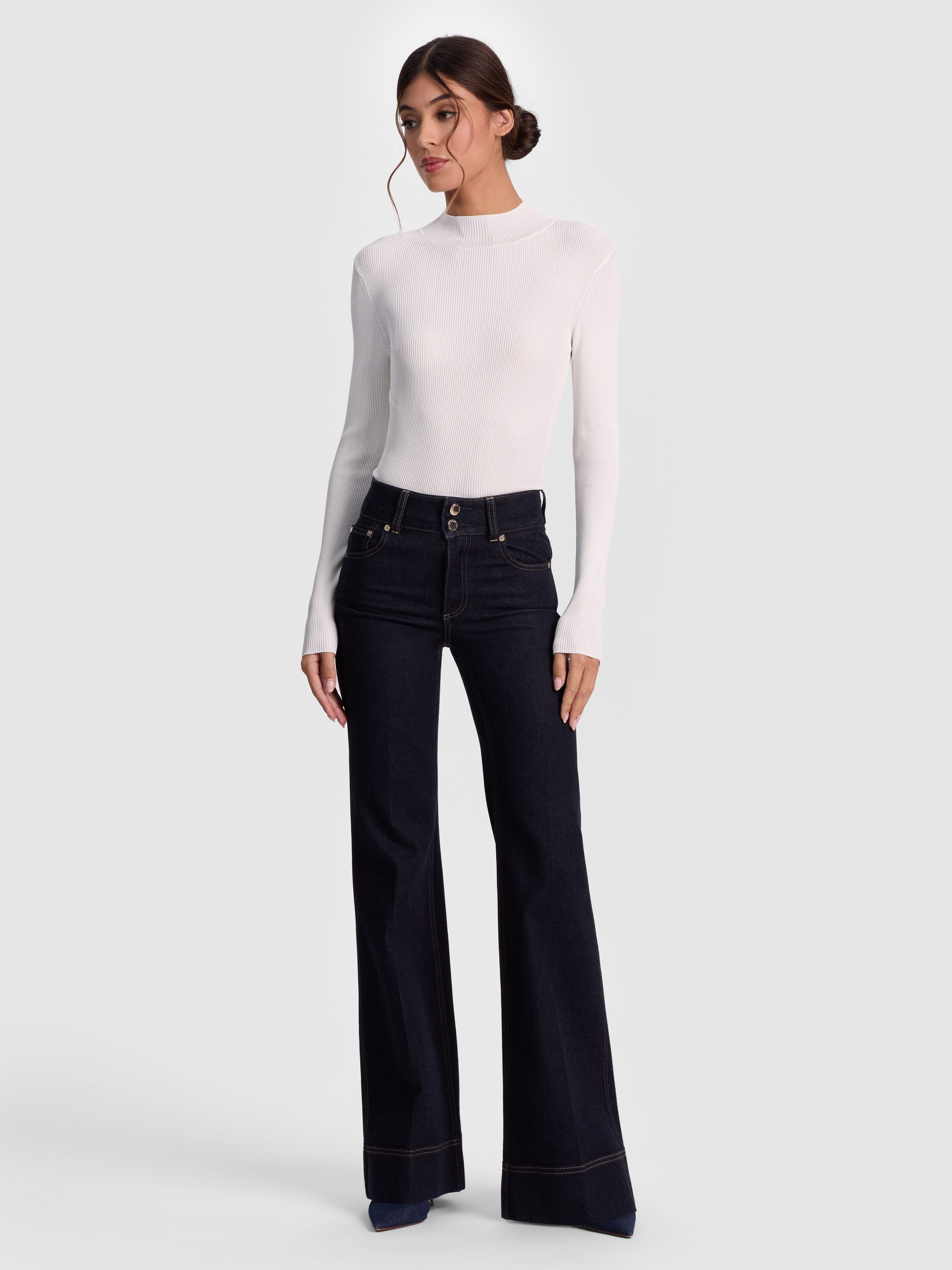 ROBERTA RIBBED TURTLENECK-ALICE + OLIVIA