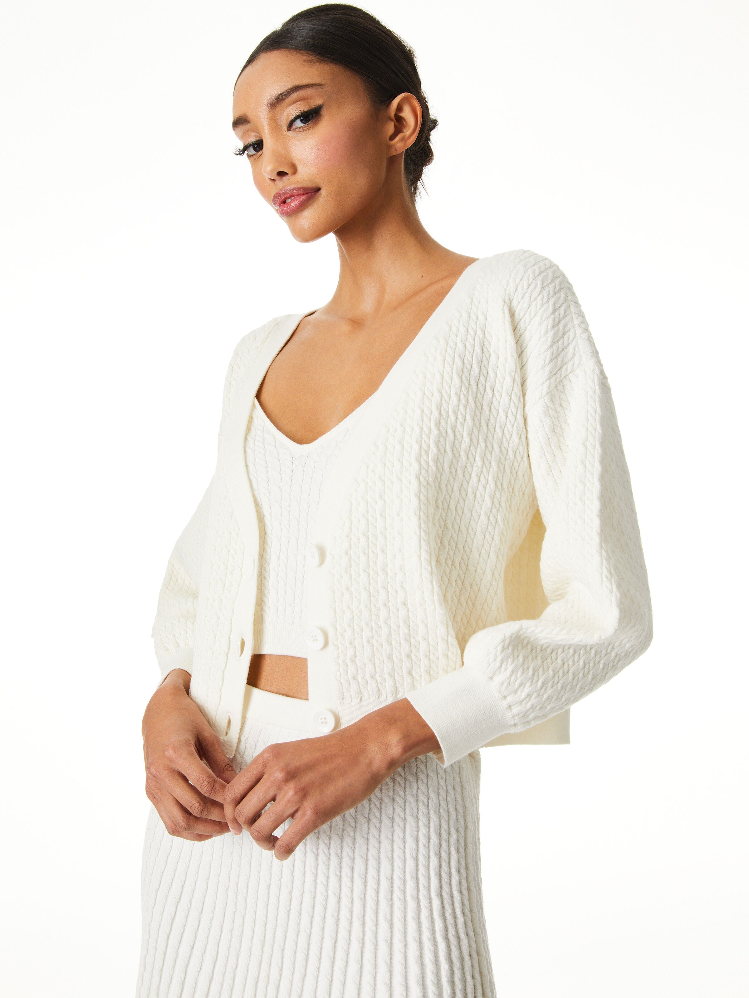 ZELINA DEEP V CARDIGAN-ALICE + OLIVIA