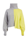 SPENCER NEON COLOR BLOCK SWEATER-ALICE + OLIVIA