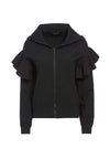 HARRIS RUFFLE ZIP HOODIE-ALICE + OLIVIA