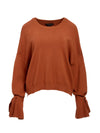 LEIGHTON TIE CUFF PULLOVER-ALICE + OLIVIA