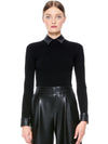 DORY PULLOVER WITH REMOVABLE COLLAR-ALICE + OLIVIA