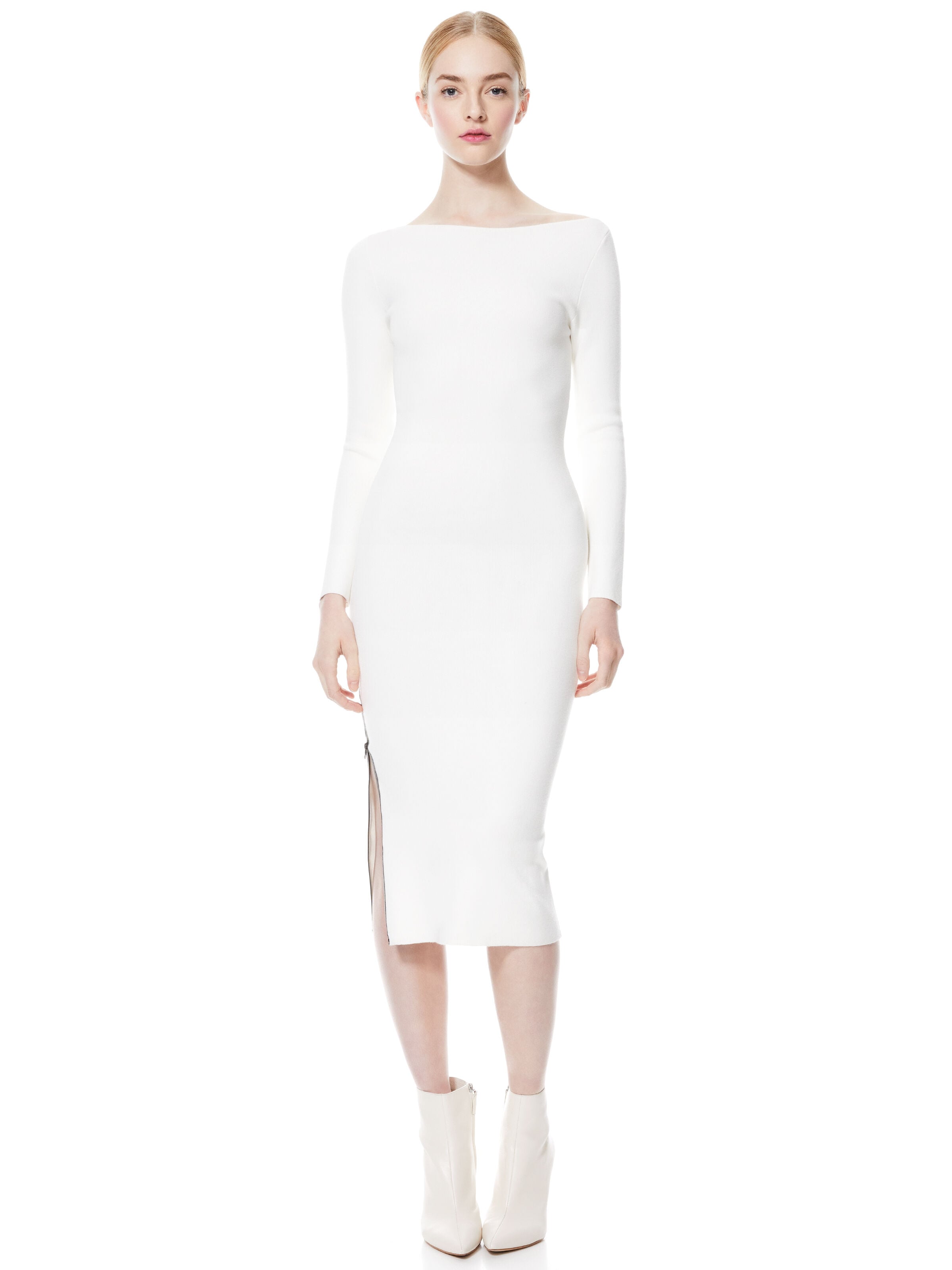 ROCHELLE BOATNECK MIDI DRESS-ALICE + OLIVIA
