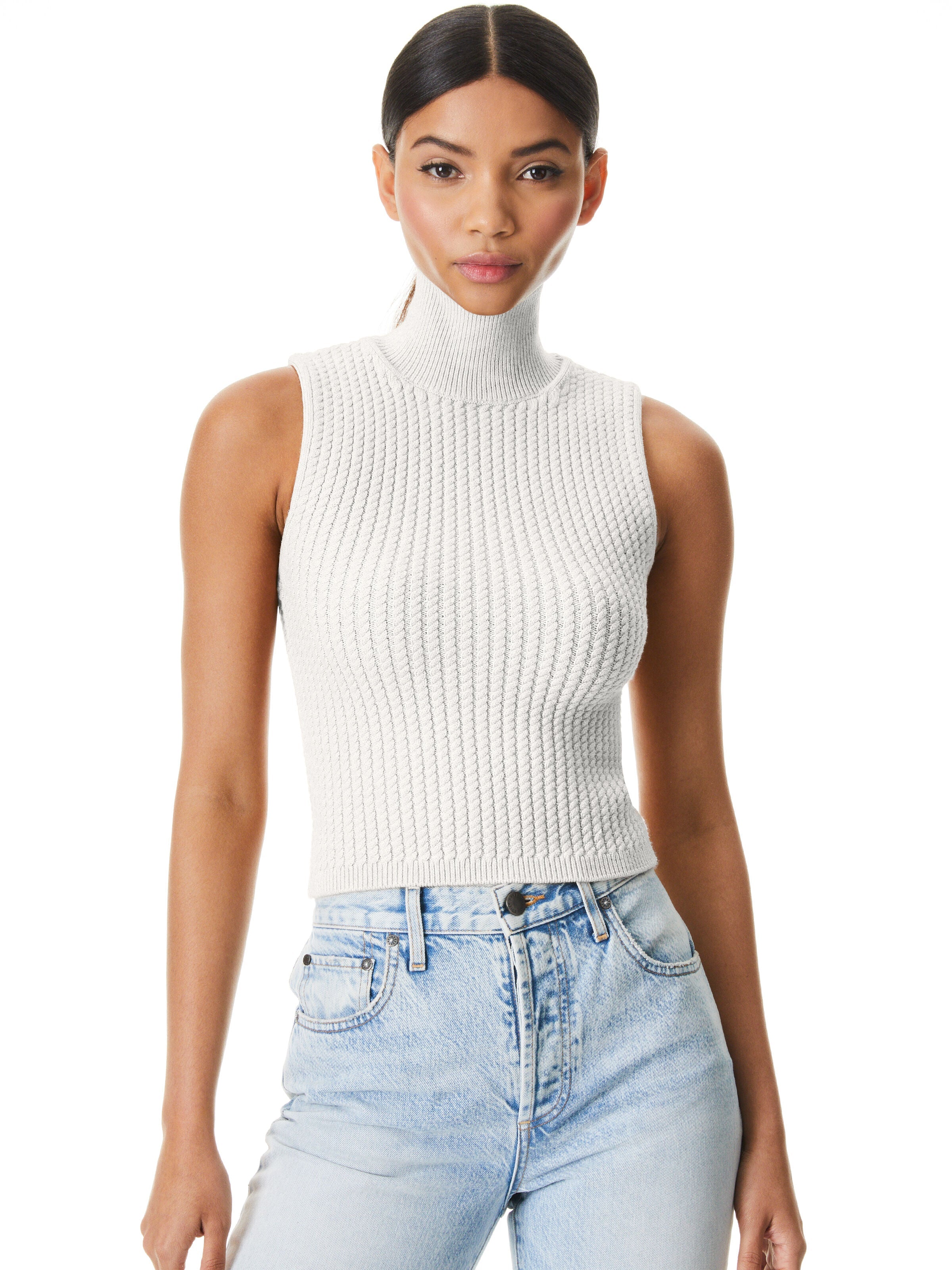 DARINA MOCK NECK TANK-ALICE + OLIVIA