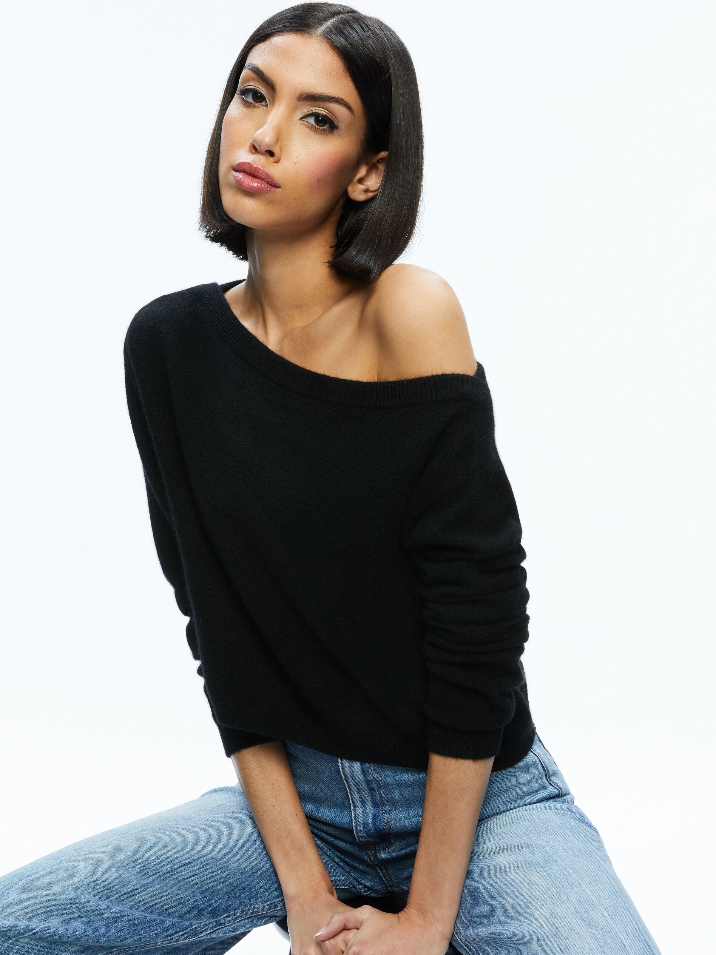 SHERRELL CASHMERE PULLOVER-ALICE + OLIVIA