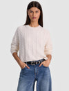 CECILIE CASHMERE CABLEKNIT PULLOVER-ALICE + OLIVIA