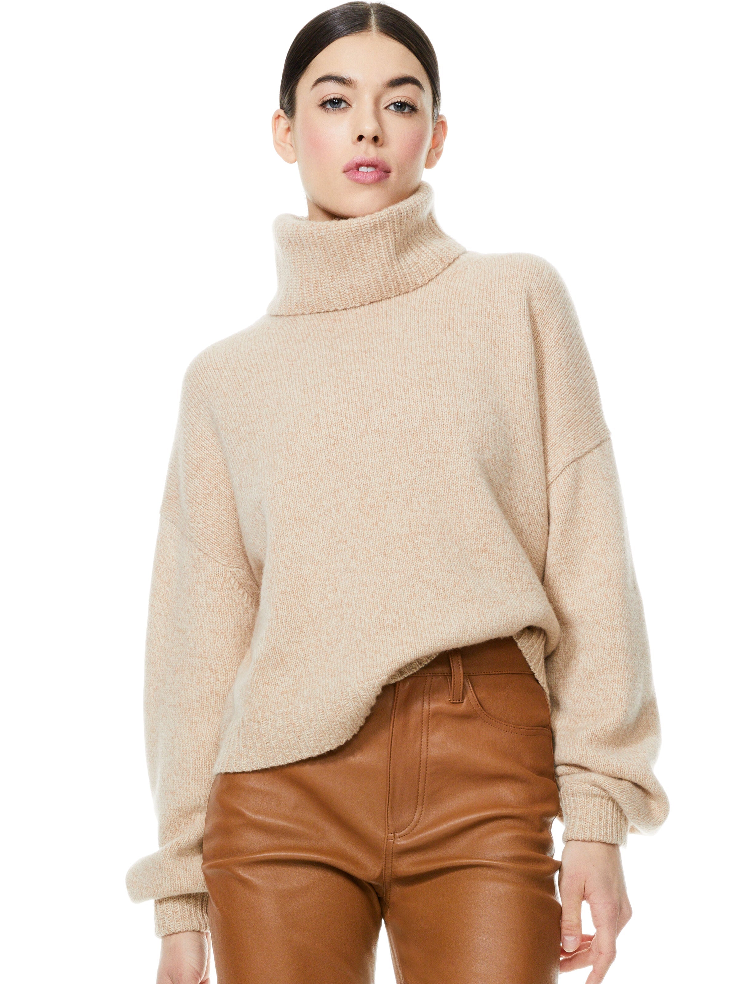 FRANKLYN TURTLENECK PULLOVER-ALICE + OLIVIA