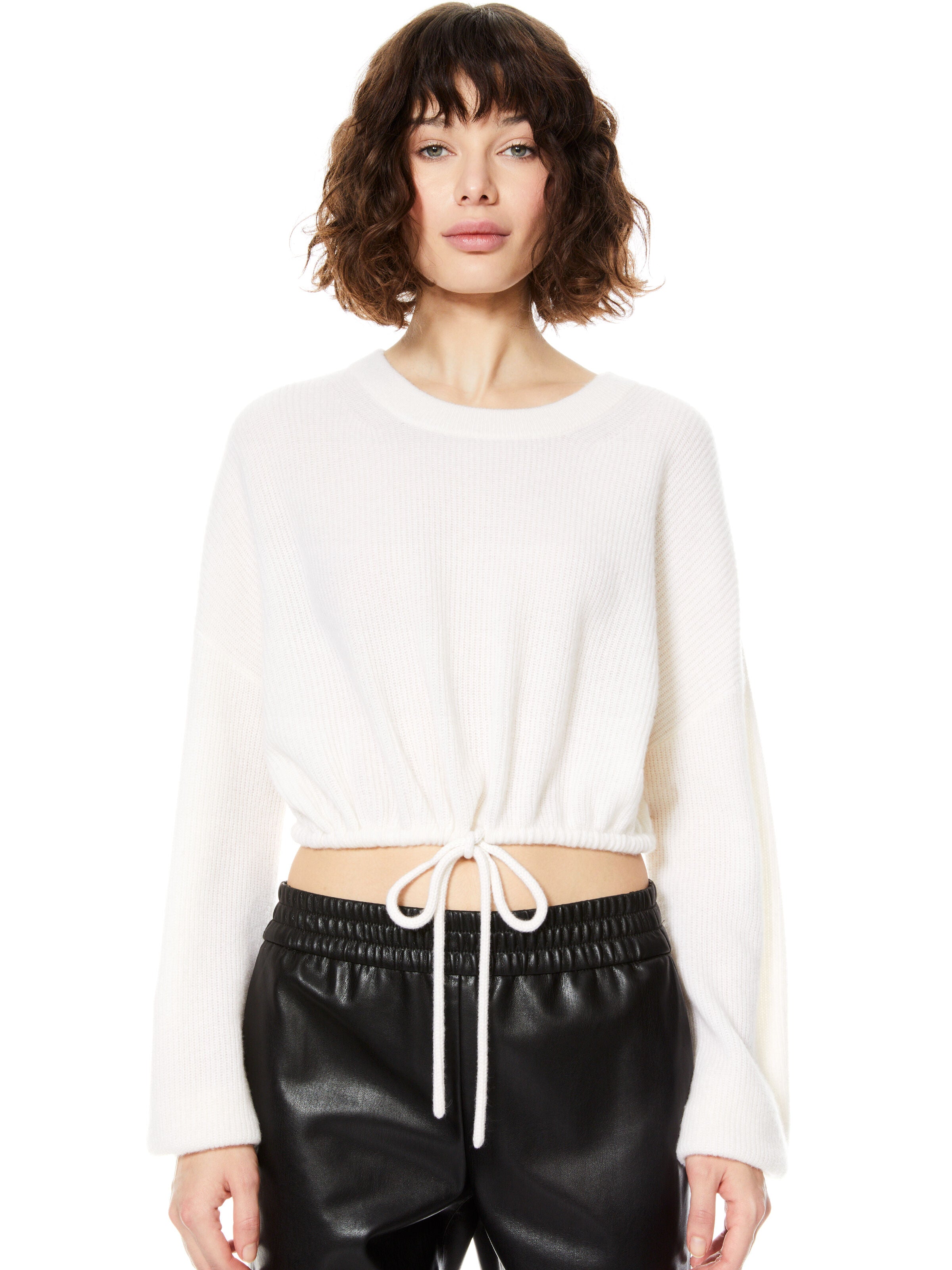 CORVINA BLOUSON CROP PULLOVER-ALICE + OLIVIA