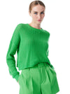 ANSLEY BLOUSON SLEEVE CROPPED PULLOVER-ALICE + OLIVIA