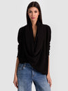 JULES CASHMERE DRAPED PULLOVER-ALICE + OLIVIA