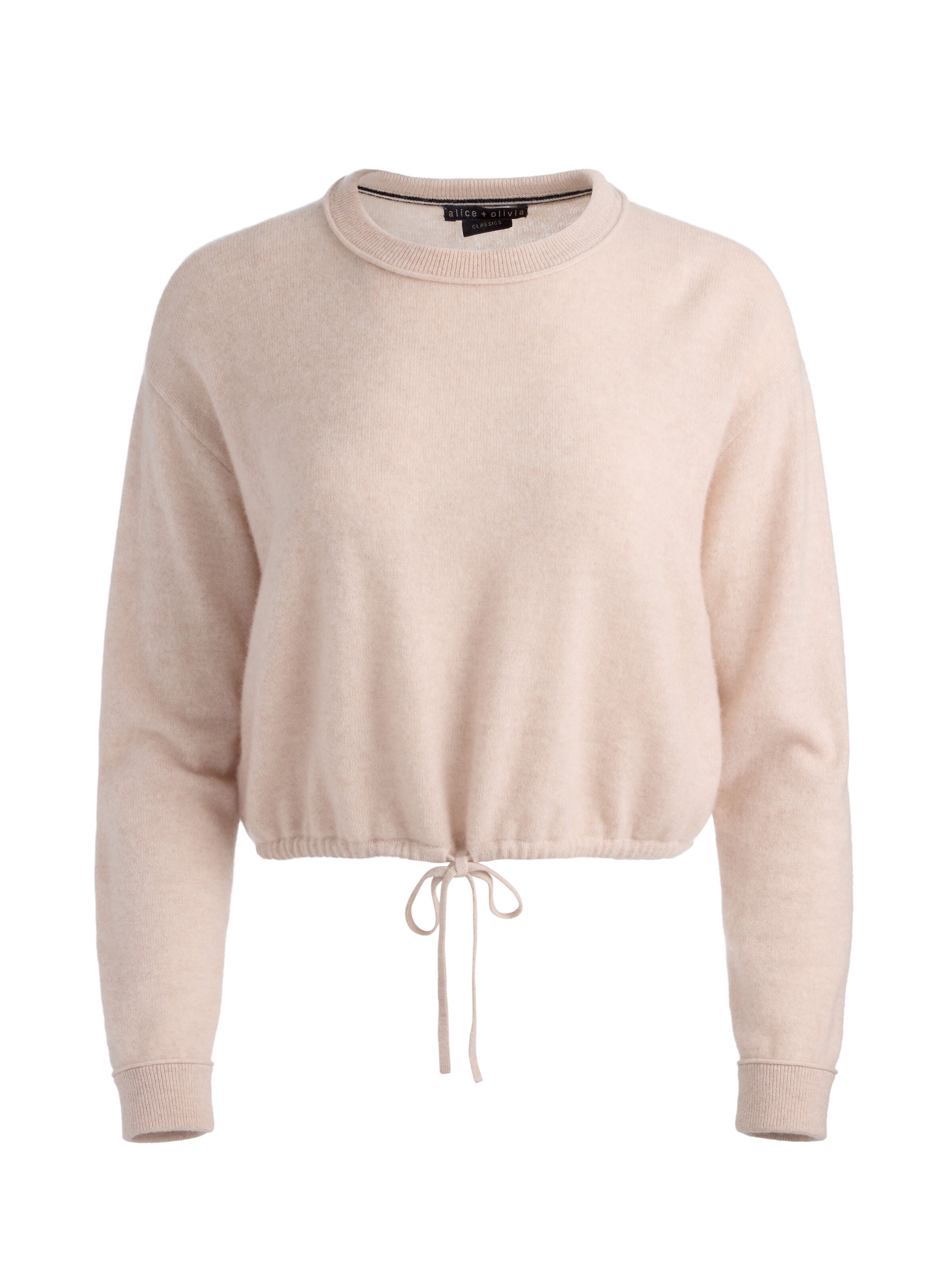 BERNETTA CROPPED CASHMERE PULLOVER-ALICE + OLIVIA