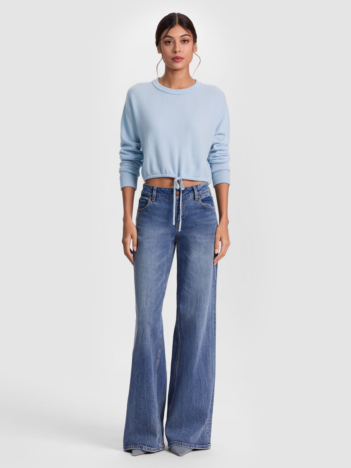 BERNETTA CROPPED CASHMERE PULLOVER-ALICE + OLIVIA