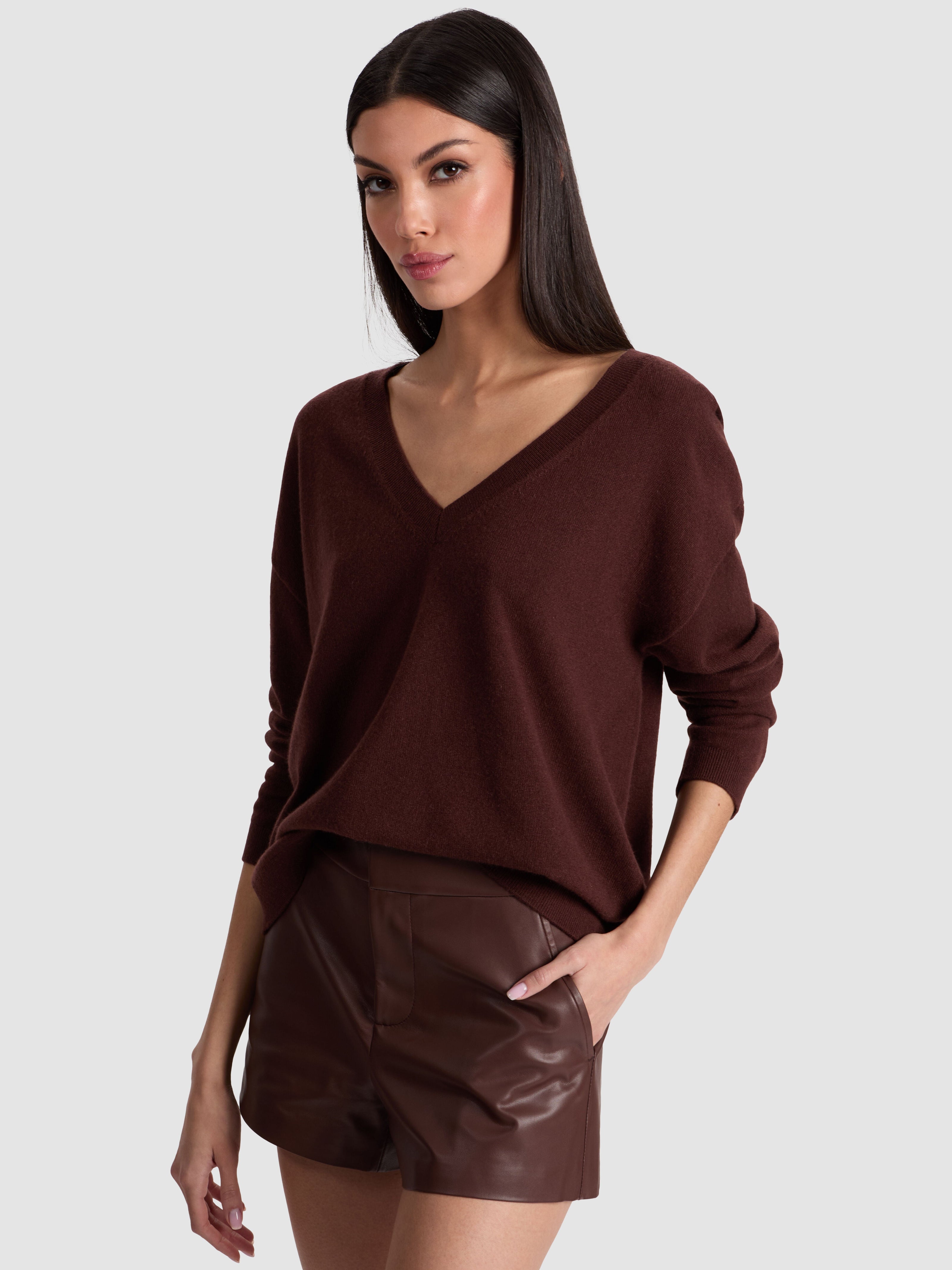 WILLIAMS CASHMERE PULLOVER-ALICE + OLIVIA
