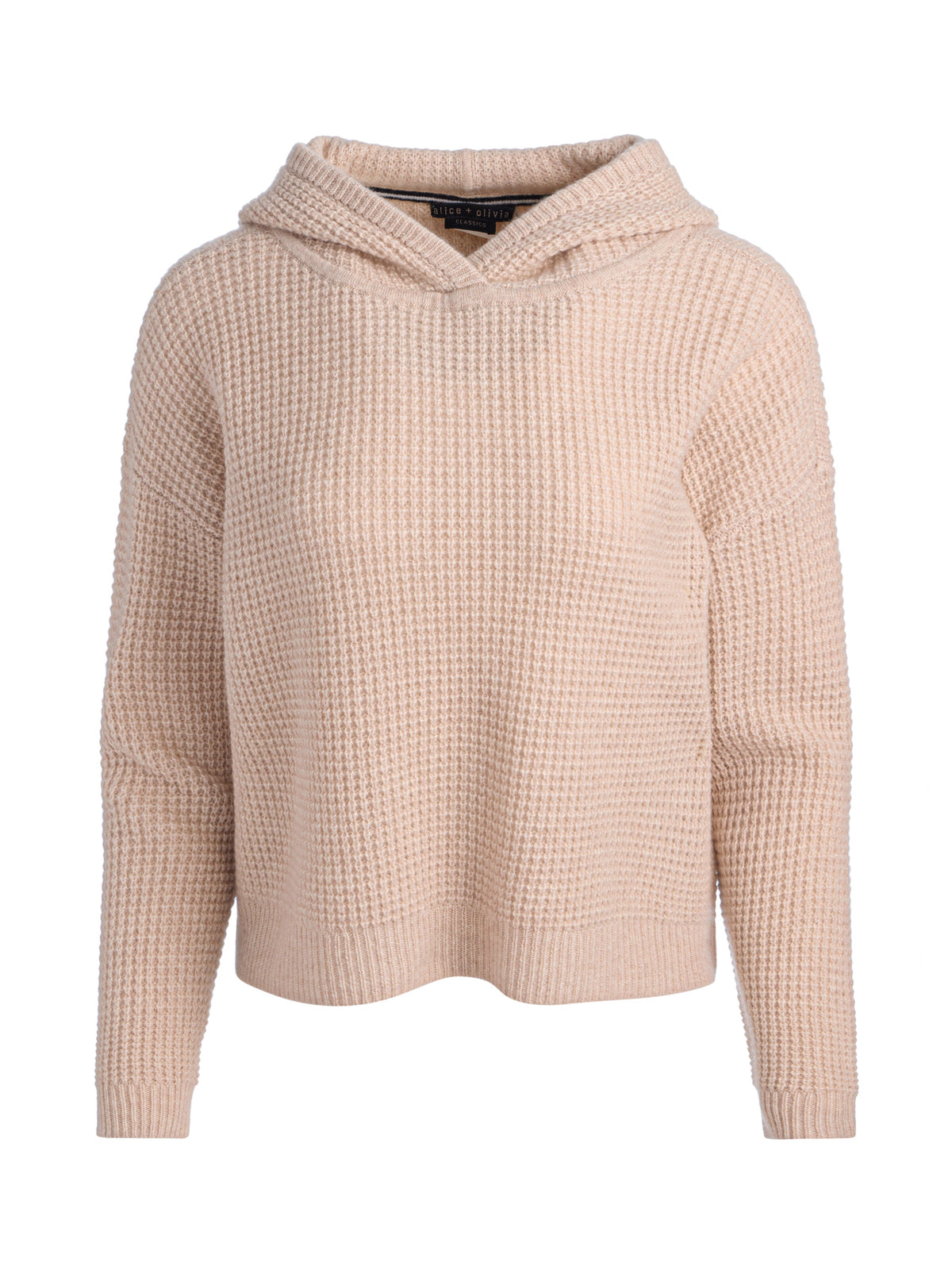 EMMANUELLE CASHMERE HOODIE - OATMEAL HEATHER