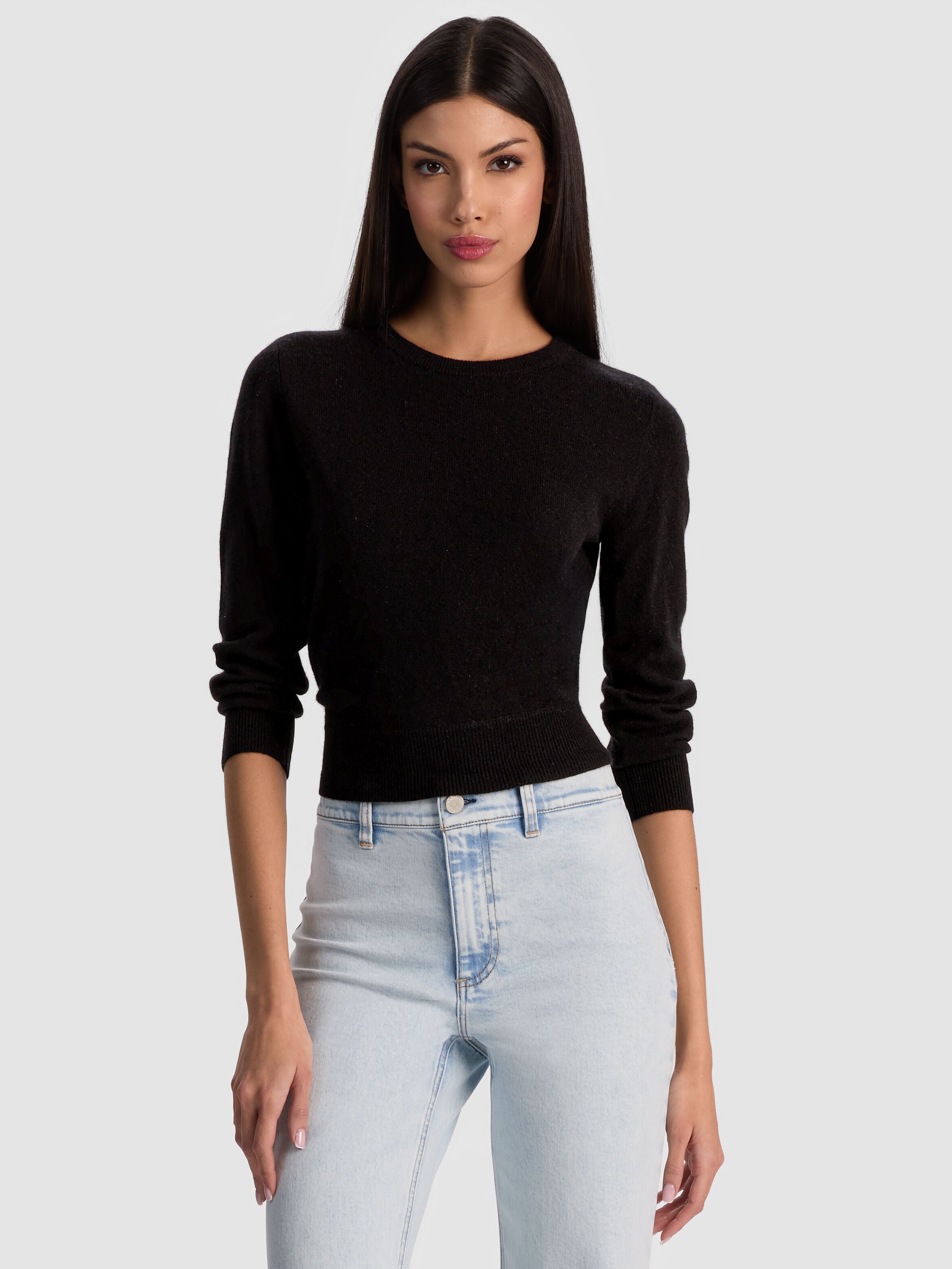 CAROLANN CASHMERE SHRUNKEN PULLOVER