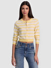 DOLLIE STRIPED CASHMERE CARDIGAN-ALICE + OLIVIA