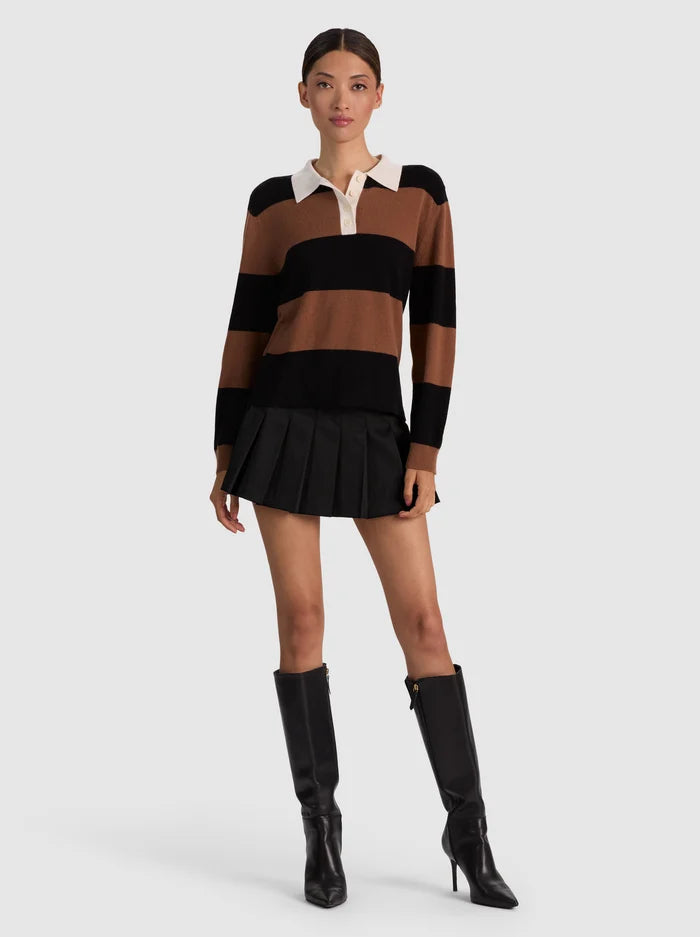 TILLIE CASHMERE POLO-ALICE + OLIVIA