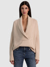 BRENDA CASHMERE SHAWL COLLAR TUNIC-ALICE + OLIVIA