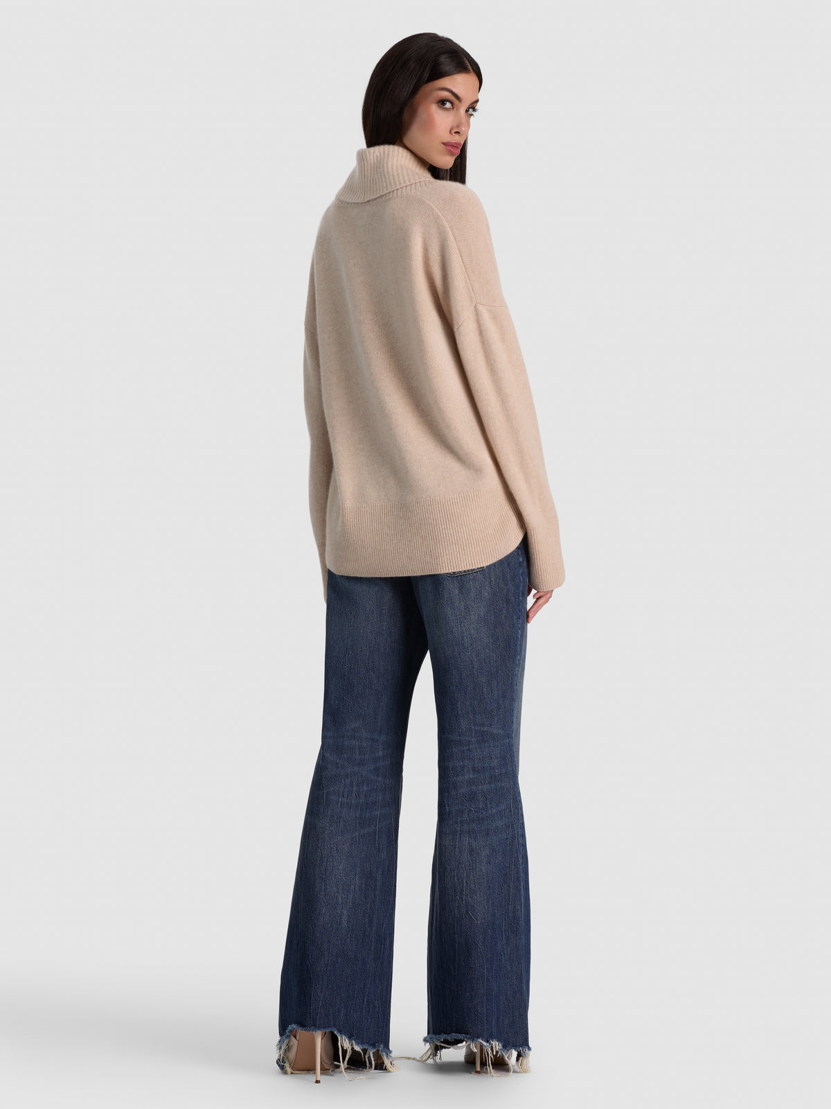 BRENDA CASHMERE SHAWL COLLAR TUNIC-ALICE + OLIVIA