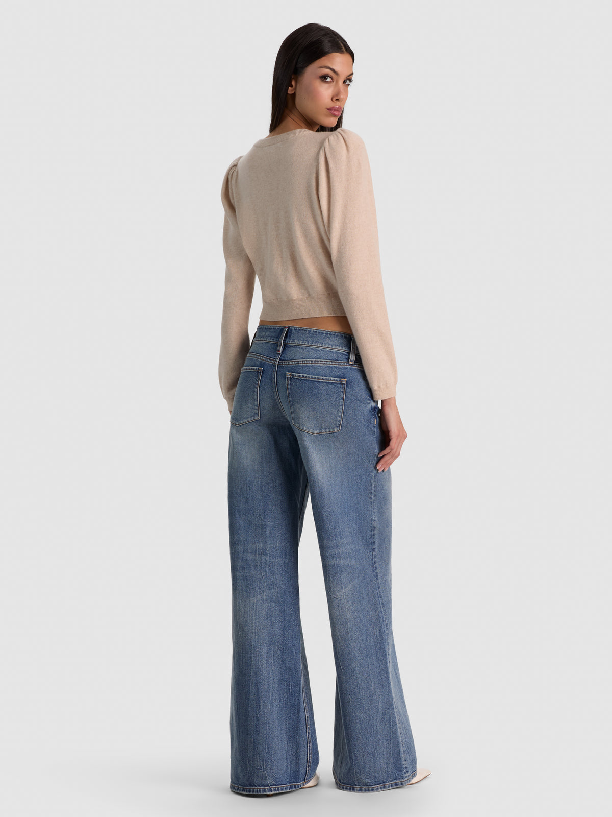 DOLLIE PUFF SLEEVE CARDIGAN-ALICE + OLIVIA