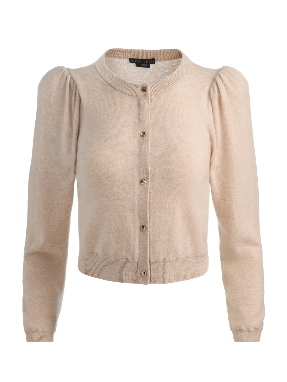 DOLLIE PUFF SLEEVE CARDIGAN-ALICE + OLIVIA