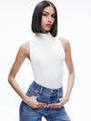 DARCEY TURTLENECK SWEATER TANK-ALMOND HEATHER-ALICE + OLIVIA