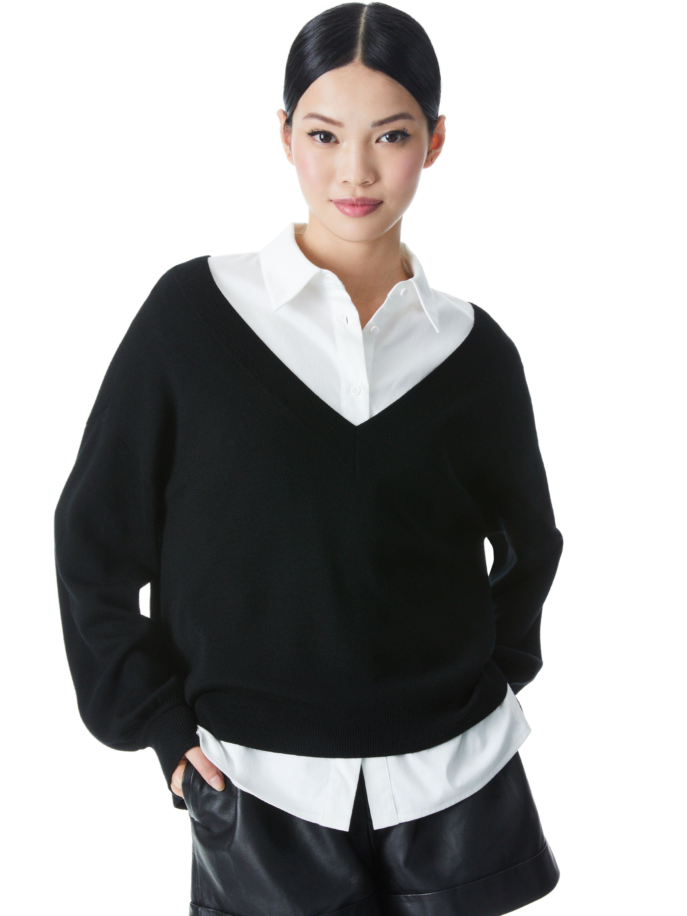 JANINA COLLARED SWEATER