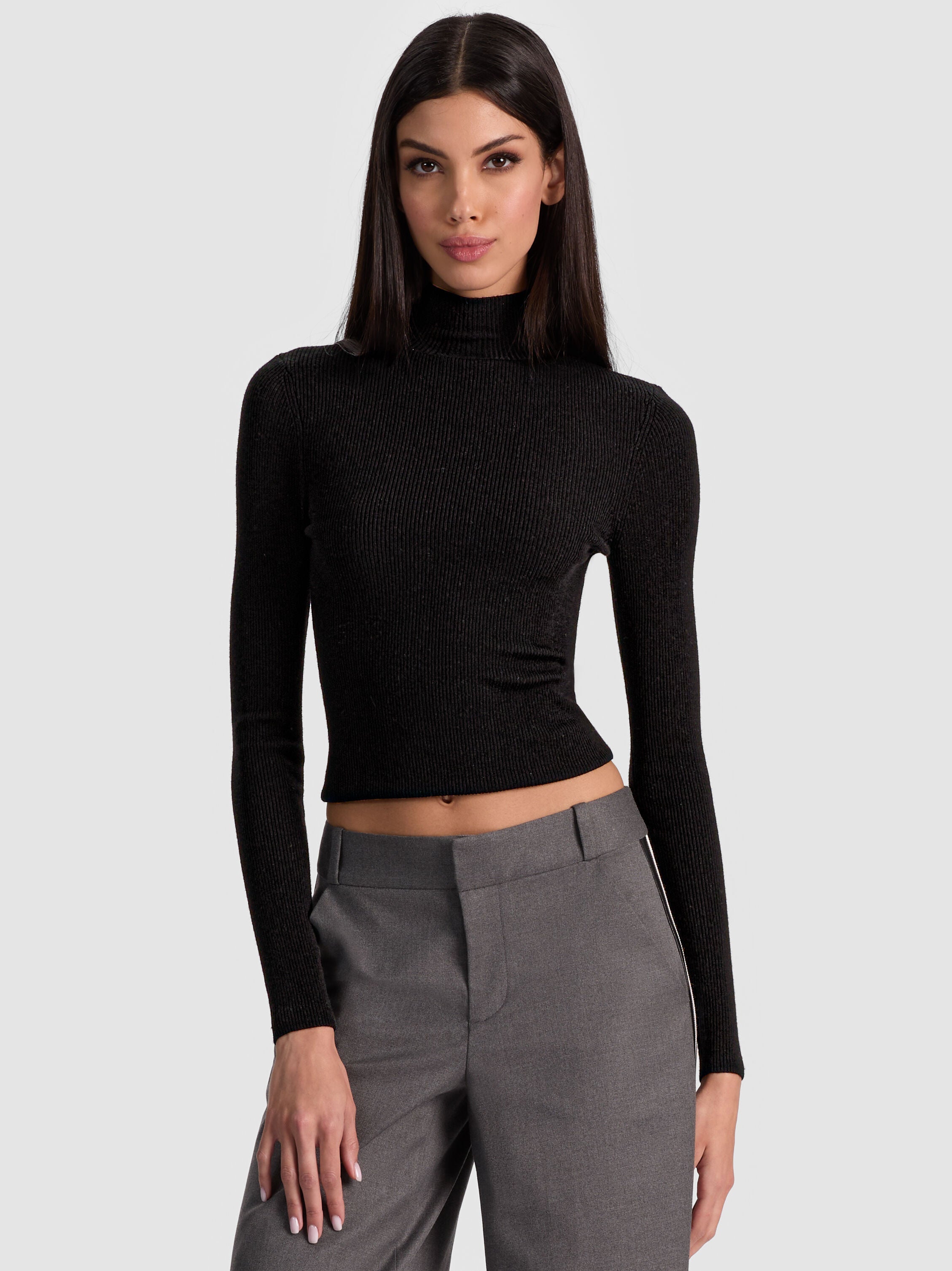 ROBERTA RIBBED TURTLENECK-ALICE + OLIVIA