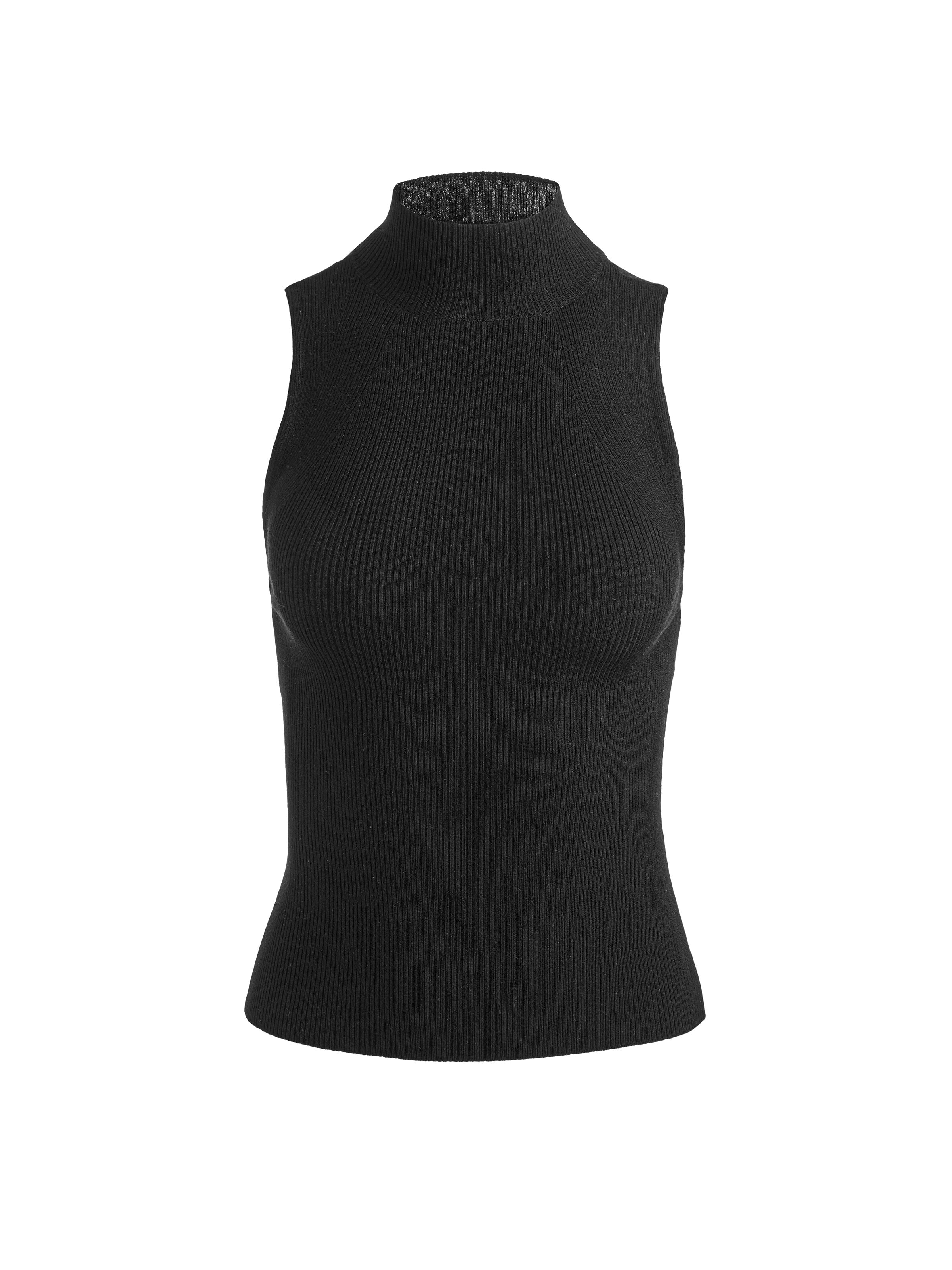 DARCEY WOOL SLEEVELESS TURTLENECK-ALICE + OLIVIA
