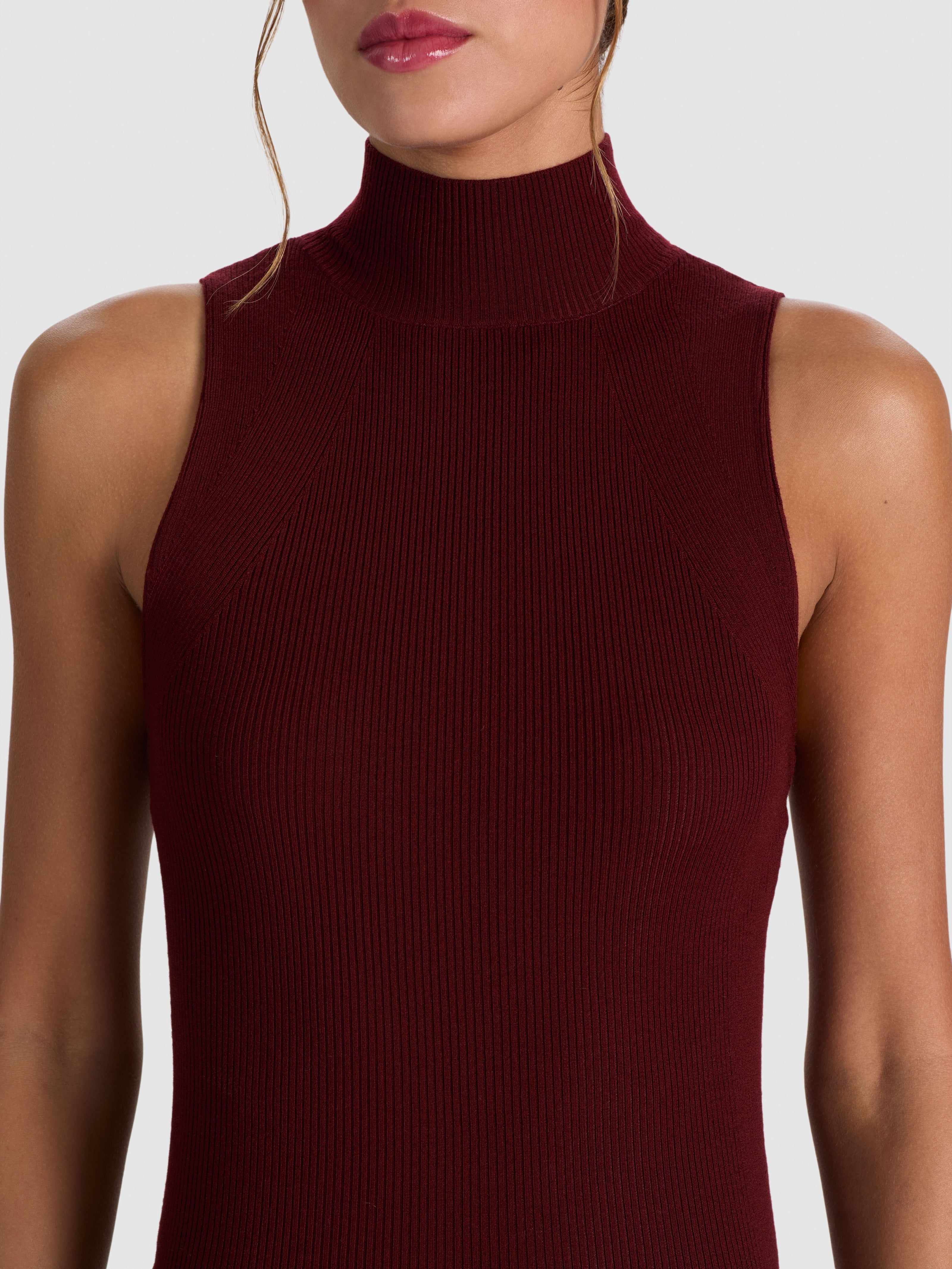 DARCEY WOOL SLEEVELESS TURTLENECK-ALICE + OLIVIA
