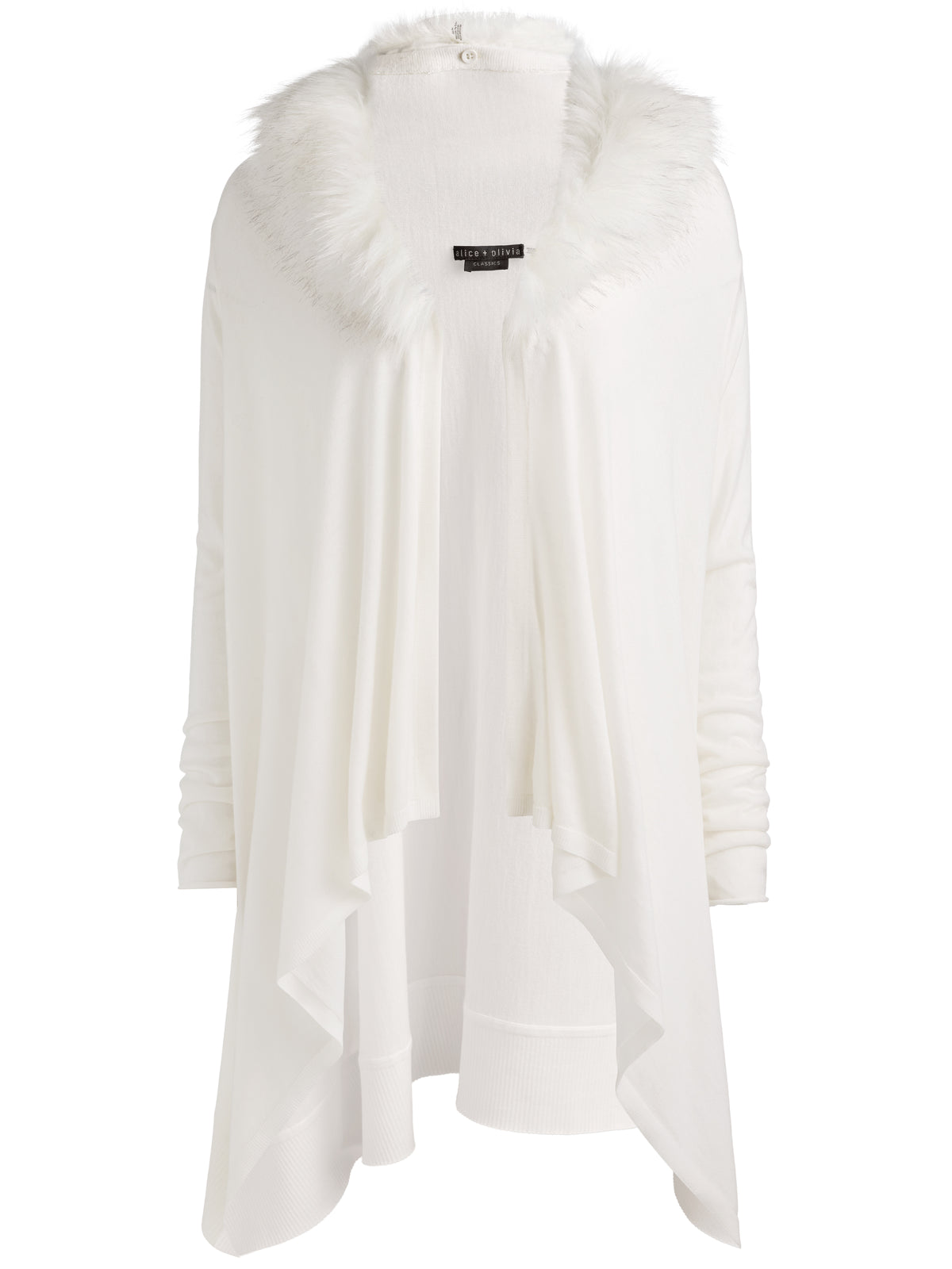 IZZY W FAUX FUR COLLAR - SOFT WHITE