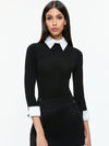 PORLA COLLARED SWEATER-ALICE + OLIVIA