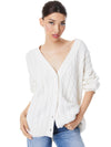 BRADFORD CABLE KNIT GRANDPA CARDIGAN-ALICE + OLIVIA