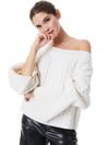 INA CABLE KNIT SWEATER-ALICE + OLIVIA