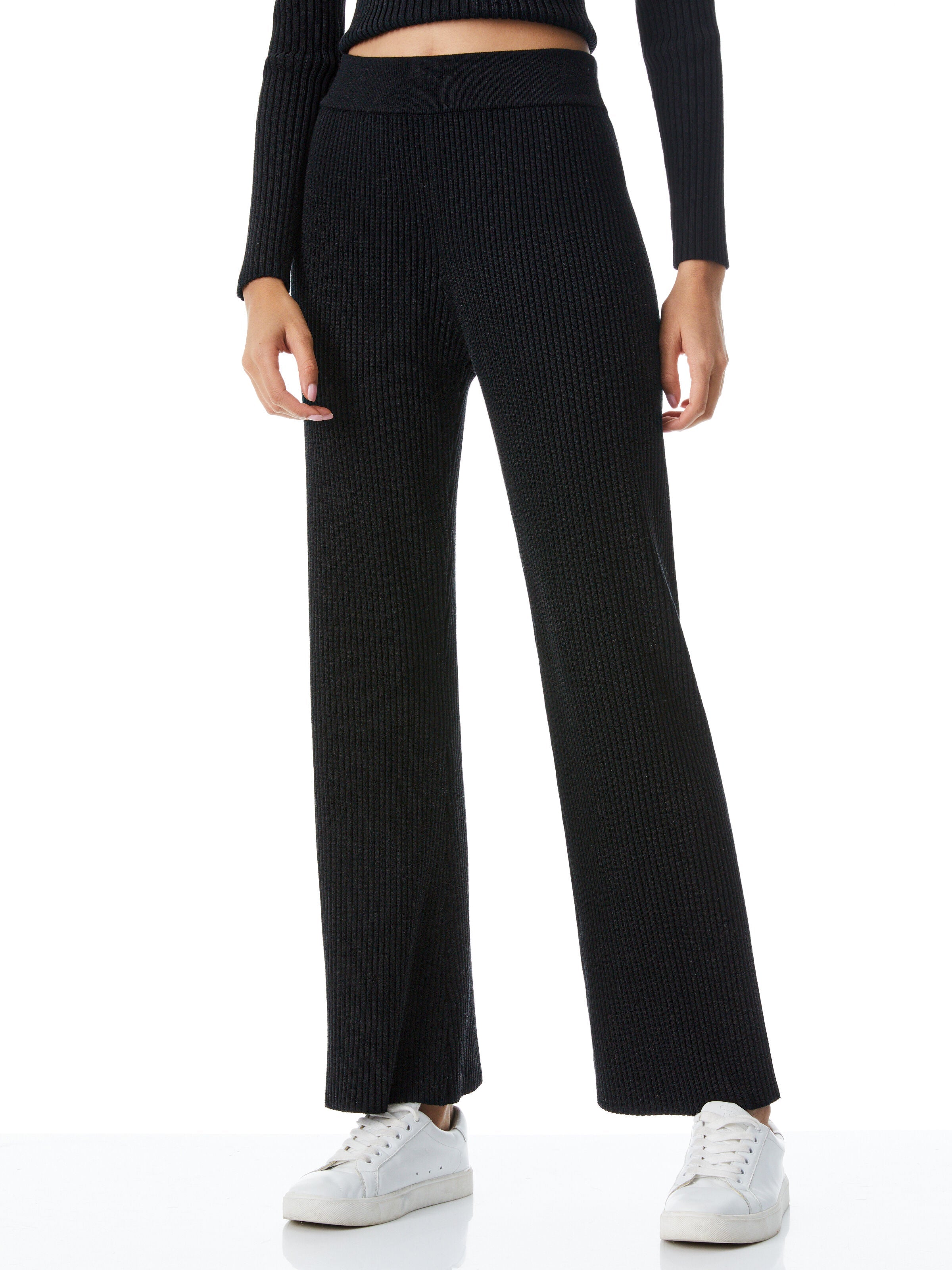 CHARLIZE WIDE LEG SWEATER PANT-ALICE + OLIVIA