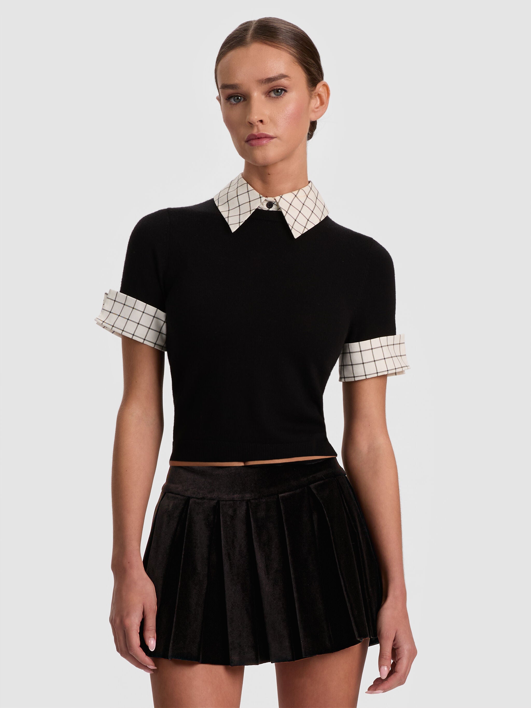 ASTER COLLARED PULLOVER-ALICE + OLIVIA