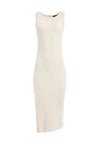 JENNER CREW NECK FITTED MIDI DRESS-ALICE + OLIVIA