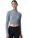 IRENA MOCK NECK CROPPED PULLOVER-ALICE + OLIVIA