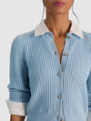 DOLLIE COLLAR AND CUFFS CARDIGAN-ALICE + OLIVIA