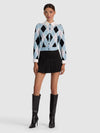 DOLLIE WOOL COLLARED CARDIGAN-ALICE + OLIVIA