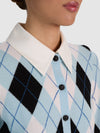 DOLLIE WOOL COLLARED CARDIGAN-ALICE + OLIVIA