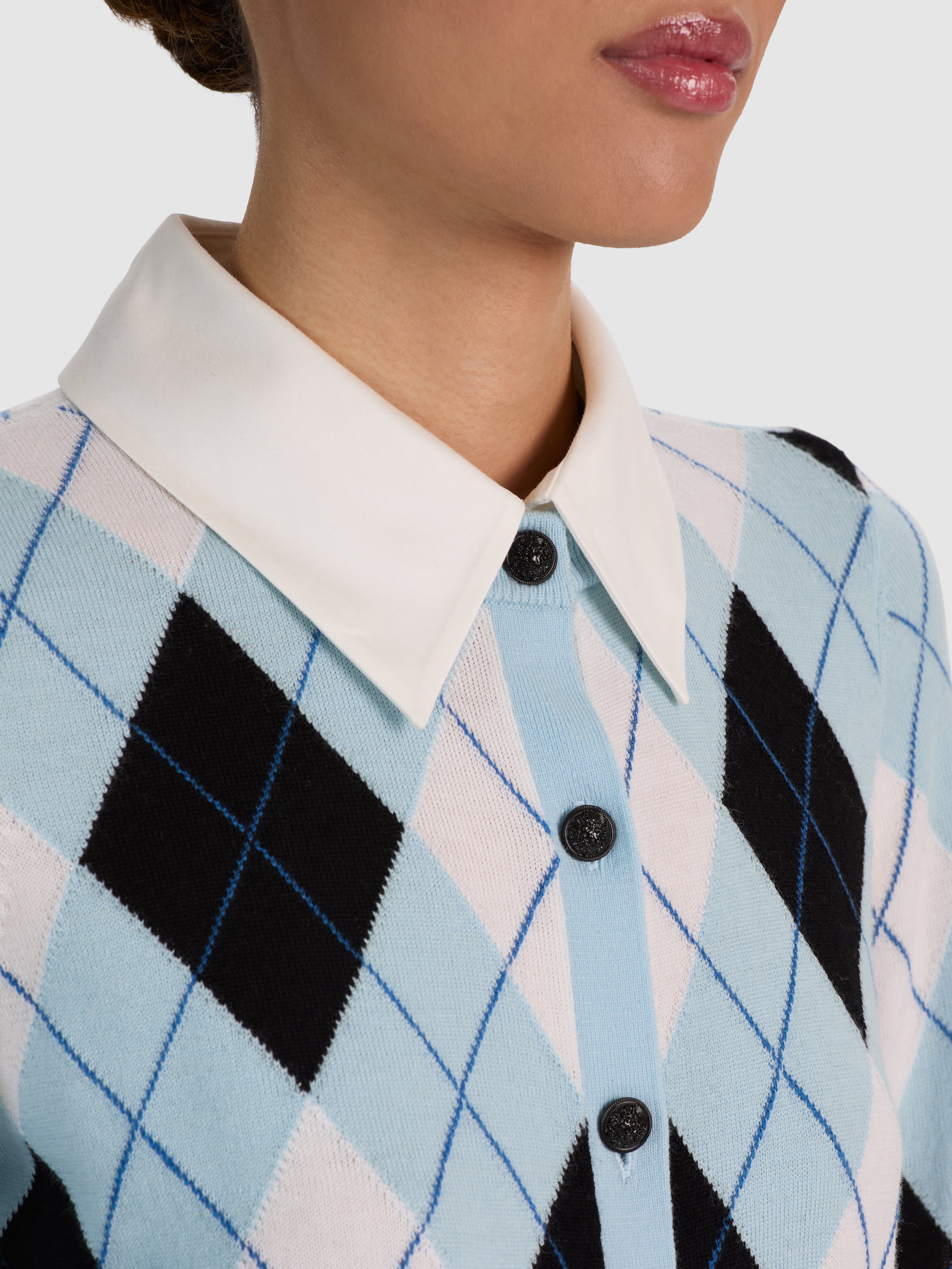 DOLLIE WOOL COLLARED CARDIGAN-ALICE + OLIVIA