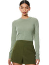 LUNA CROPPED CREWNECK PULLOVER-ALICE + OLIVIA