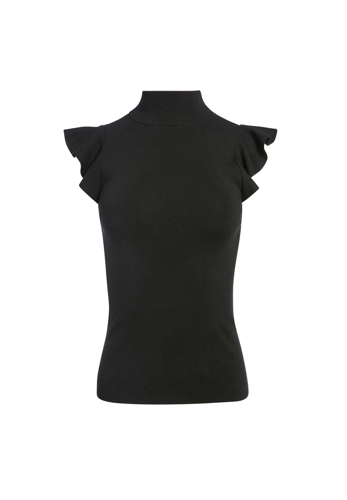 LAMARA TURTLENECK RUFFLE TANK